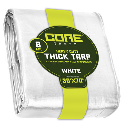 8 Mil Heavy Duty Polyethylene Tarp, Waterproof, UV Resistant