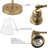 Vintage Industrial Wall Sconce, Retro 1-Light Glass Cone Shade Fixture For Bathroom Kitchen Bedroom Living Room Hallway-1480387995-1480387992