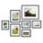 Wood Matte Picture Frame - Set of 7 with Mat-1360289782