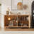 60in Antique Accent Cabinet, 4-Door MDF Wood Compact Multi-Room Storage for Entryway, Living Room, Bedroom, Dining Room, Brown