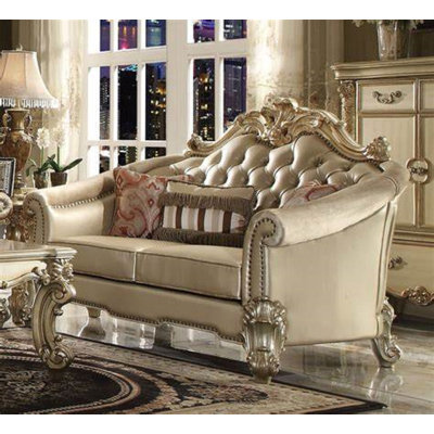 Hershel 67"" Rolled Arm Loveseat -  Rosdorf Park, F2D80AE06A4246A68F476841FCF37ADC