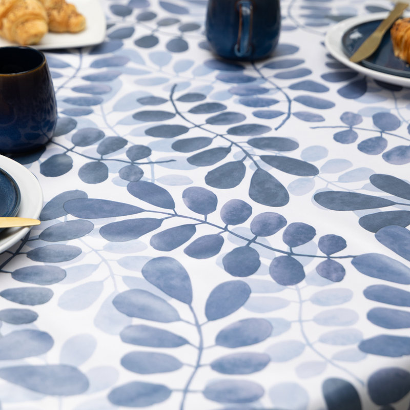 Leaves 140 x 180cm Eco Line PVC Free Polyester Tablecloth