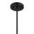 Oonagh 2-Light Chandelier in Matte Black-2114779110