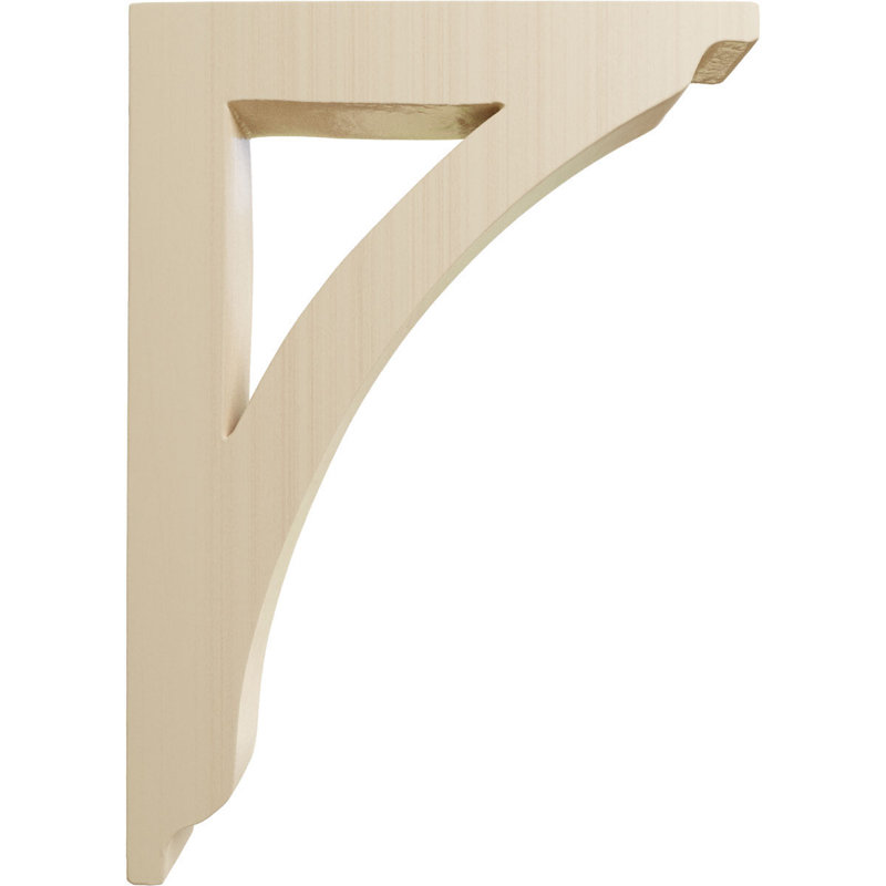 Medium Rubberwood Transitional Corbel Bracket, 2-Pack