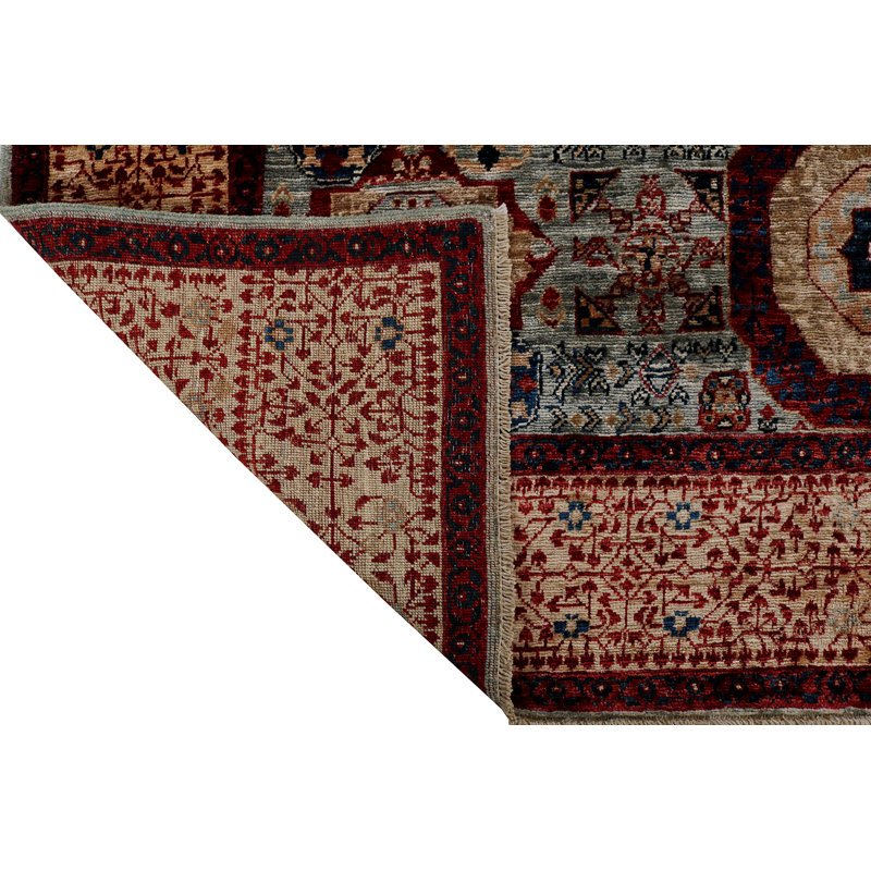 Aryana Wool Oriental Area Rug in Red
