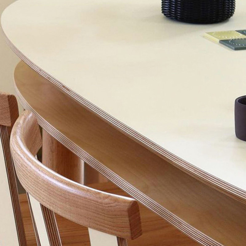 Creative Design Double-Layer Oval Writing Desk