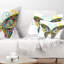 Coussin ajouré imprimé floral