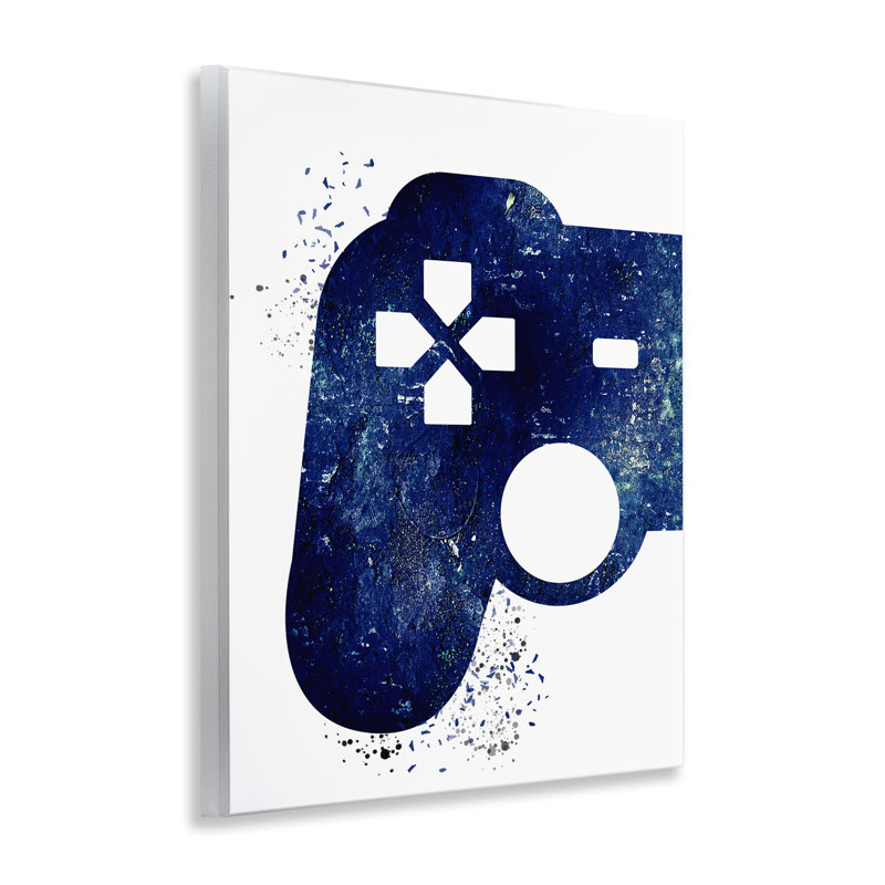 Distressed Controller Outline Wall Plaque Art by Kim Allen