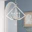Lustre géométrique à 4 lumières avec détails en cristal Djanae-1257105652