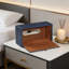 Couvercle de boîte à mouchoirs rectangulaire de luxe avec fermeture magnétique, support en cuir PU imperméable pour boîtes à mouchoirs standard 120-160, organisateur de maison et de bureau décoratif