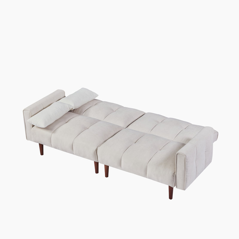 Bras rond en lin 81,1 po Calab, 100 % lin ivoire