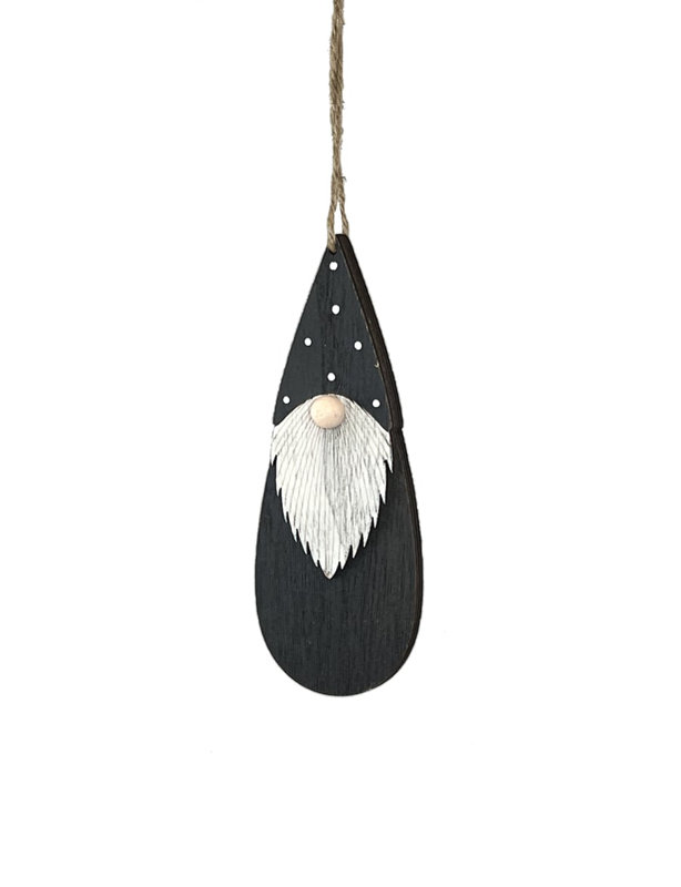 6.5'' Wood Holiday Shaped Ornament
