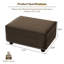 Repose-pieds rembourré 31 po Annalease-1338839884