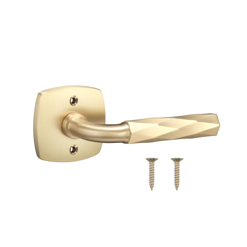 Forma Dummy Rosette, Vertex Grip, Satin Brass