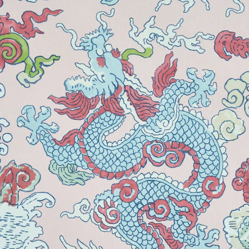 Magic Mountain Dragon Wallpaper, Blush