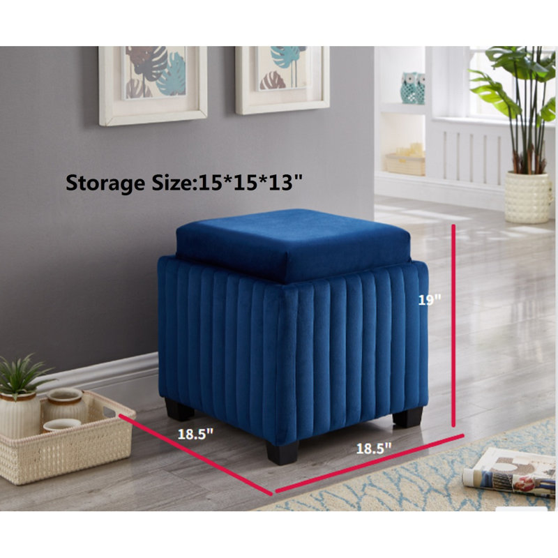 Coffee Table with Storage Coffee Table with Storage Modern Coffee Table Side Table, Navy Blue
