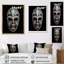 Ethnique masque africain traditionnel sur toile - Tribal africain-761495157-761495147