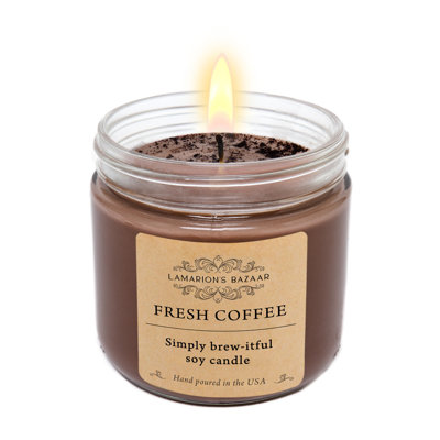 Fresh Coffee Fragrance Scented Jar Candle
