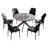 Cappelletti Round Steel Pedestal Dining Table Set-810087412-867550716