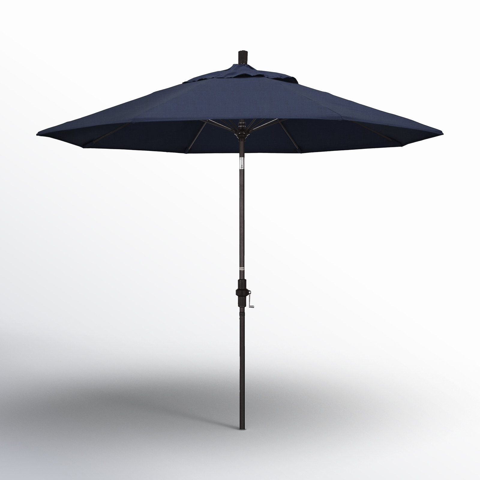 Roverta 9' Sunbrella® Market Umbrella, Spectrum Indigo Sunbrella®, Brown