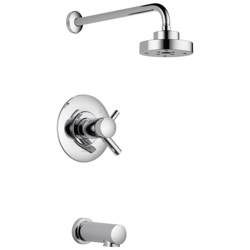 Odin® TempAssure® Thermostatic Tub/Shower, Chrome