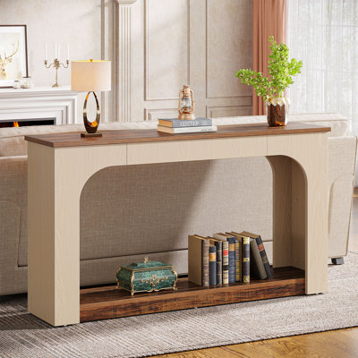 Console de canapé de 55 pouces avec lumières DEL pour le salon, le couloir et l'entrée