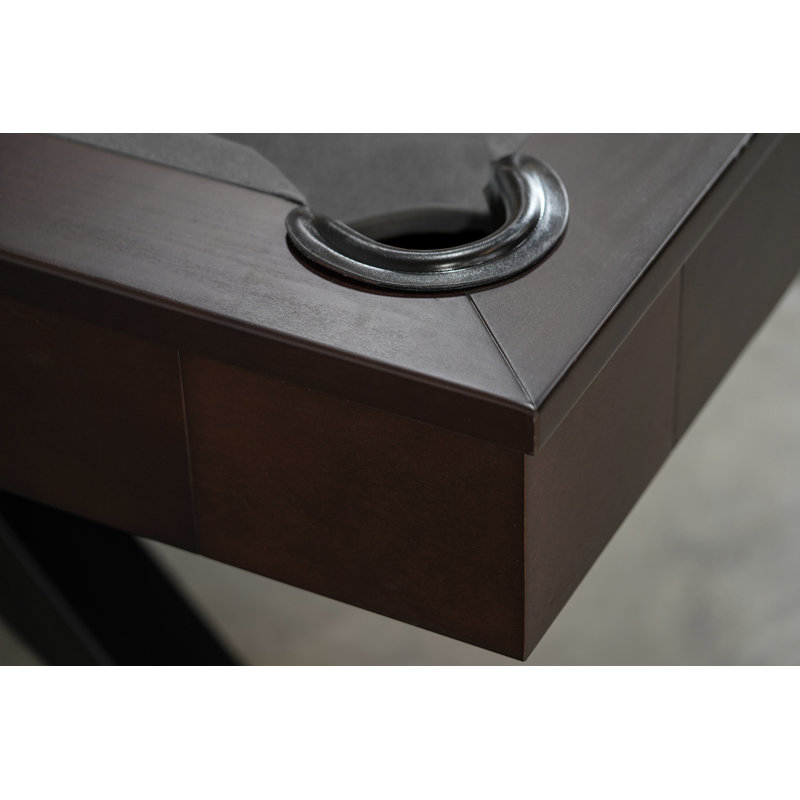 Jett Slate 8' Pool Table with Professional Installation Included, Titanium, 32" H x 58" W x 101" L