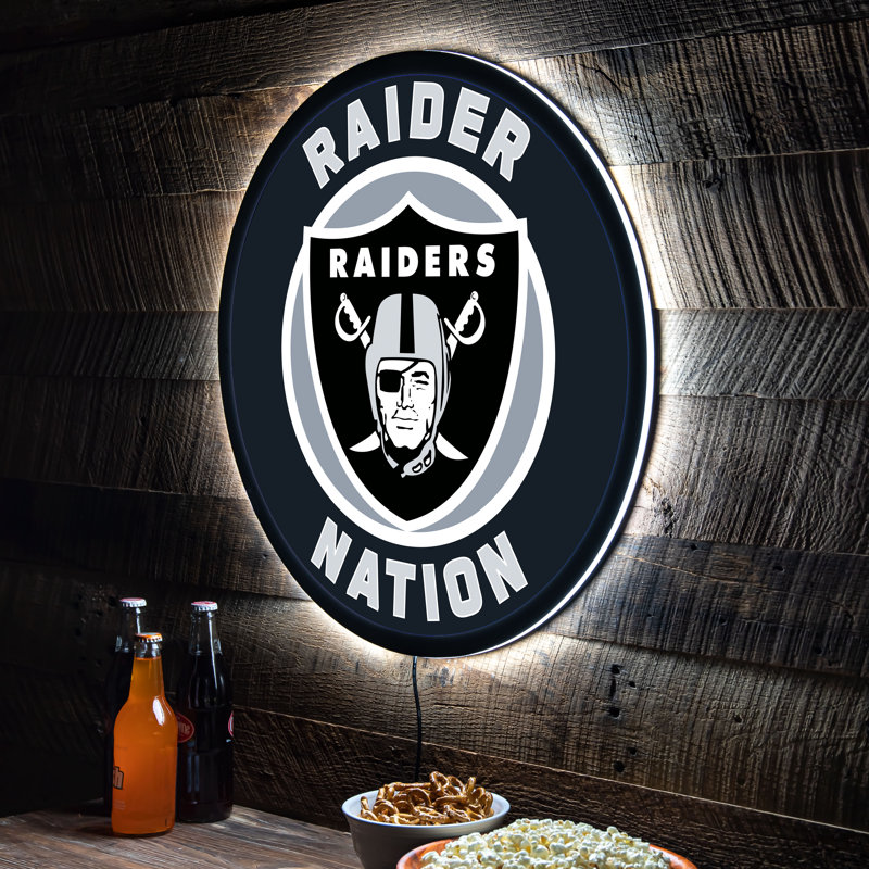 Plaque murale lumineuse NFL, Raiders de Las Vegas