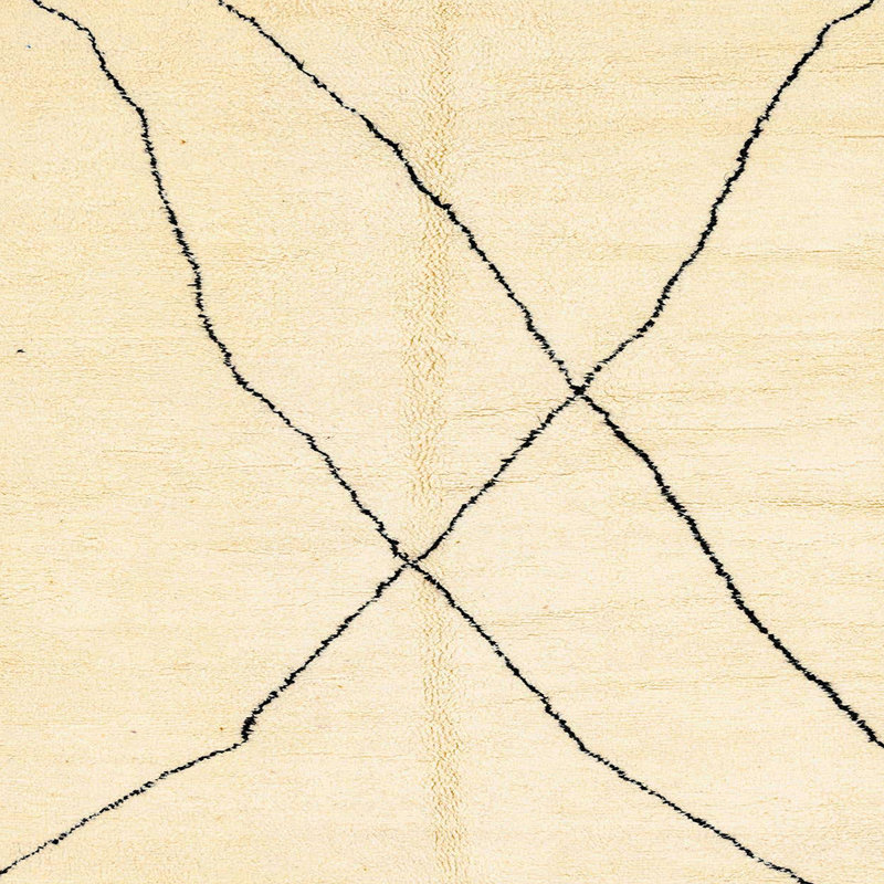 Tapis abstrait moderne 2908, Carré 7 pi