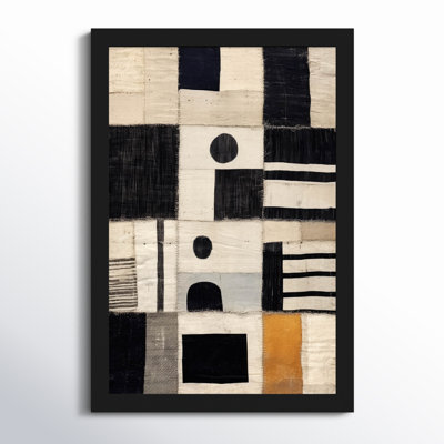 Sewn Fabric by Treechild  Wood Framed Wall Art Print