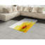 Tapis décoratif à longues fibres en fibre de polyester jaune à haute densité-42030999