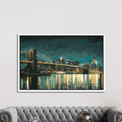 Bright City Lights II by James Wiens - Print on Canvas