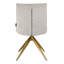 Chaise d'appoint pivotante rembourrée