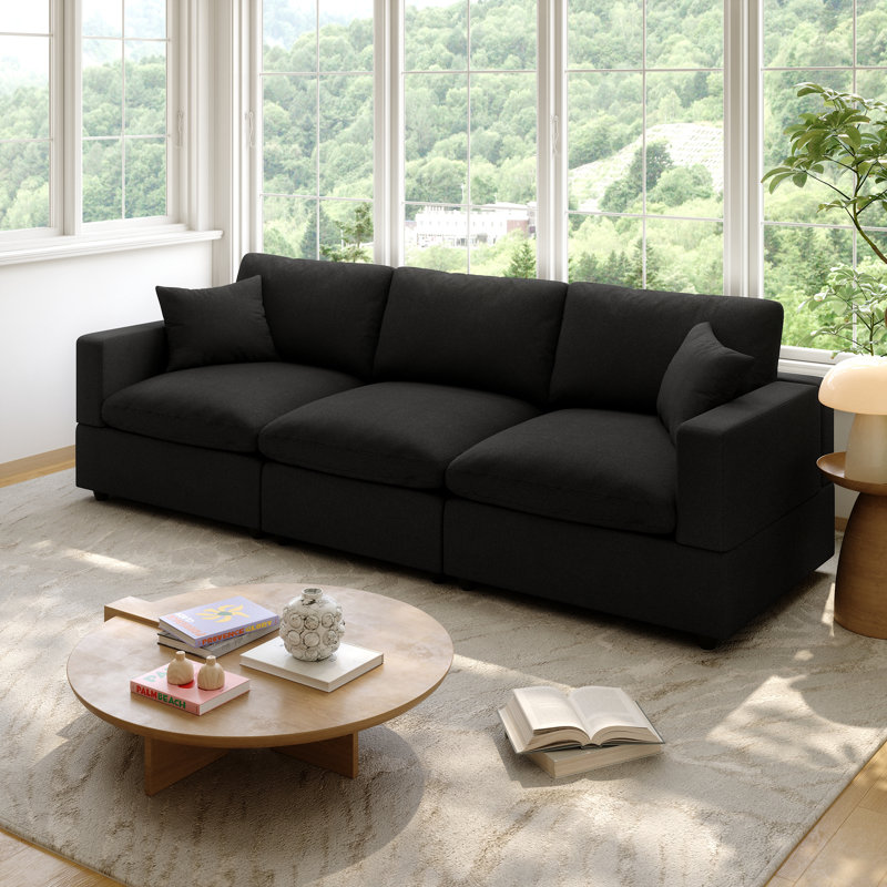 Cloud Couch Modular Sectional Sofa, Deep Seat Convertible Modular Couches For Living Room, Modern Comfy Down Filled Soft Cloud Sectional Sofa