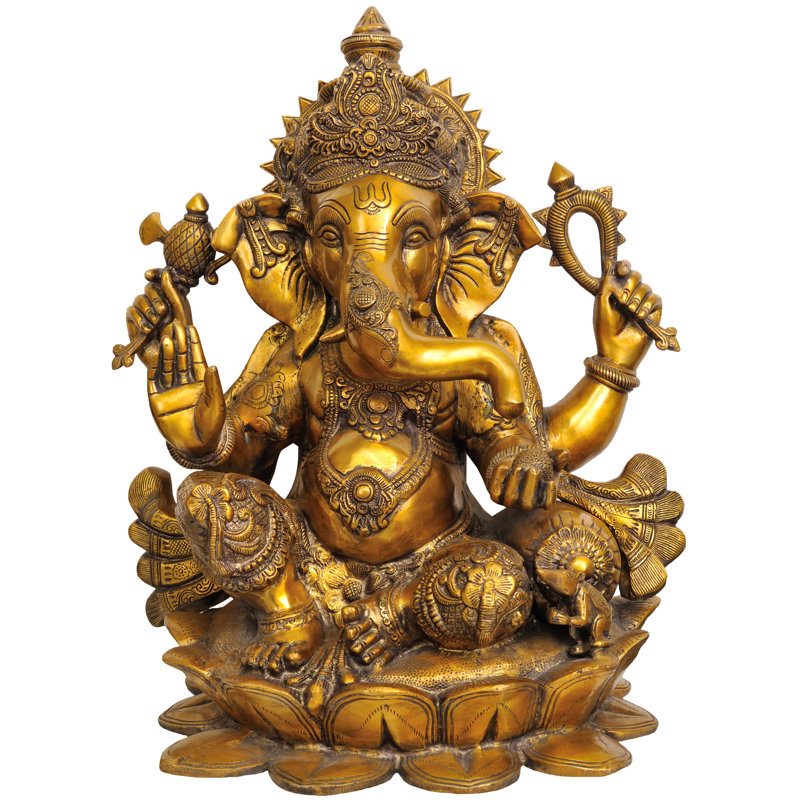 Grand Kamalasana Chaturbhuja Ganesha