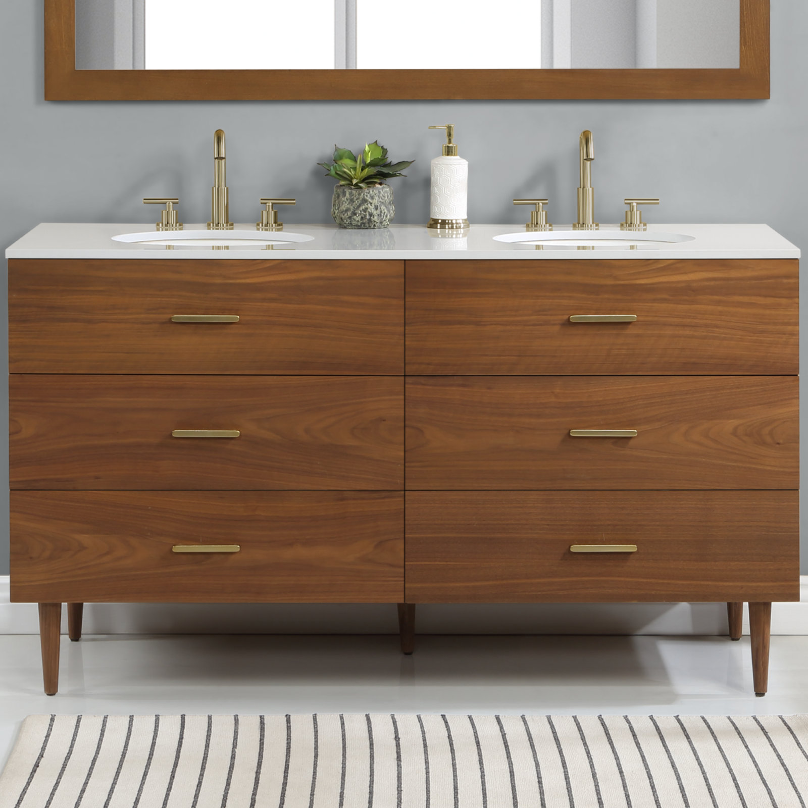 Dondi 60'' Double Bathroom Vanity