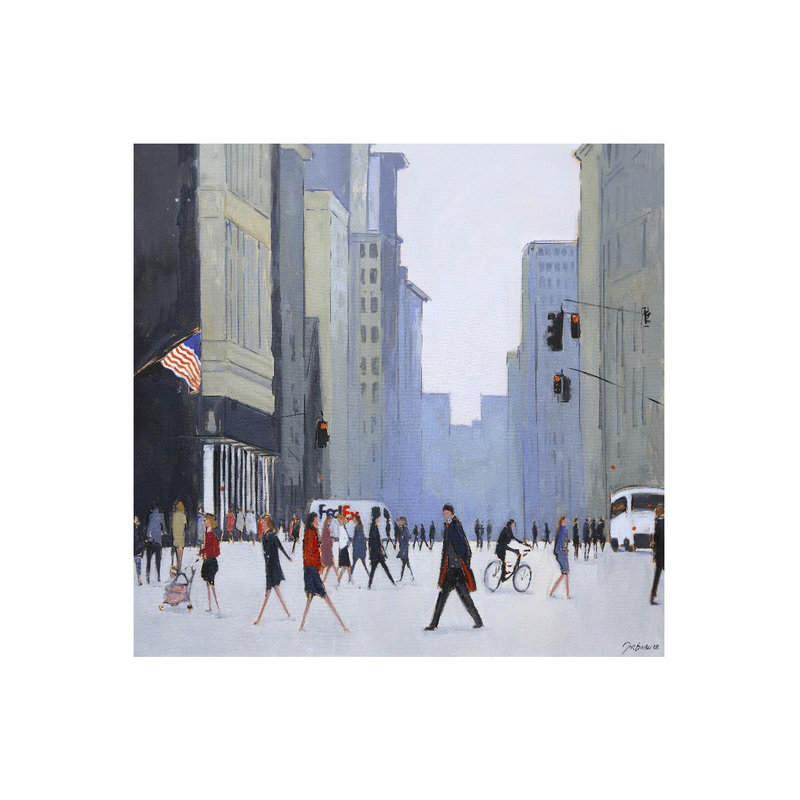 Jon Barker - Painting, 30cm H x 30cm W, Paper, Yellow
