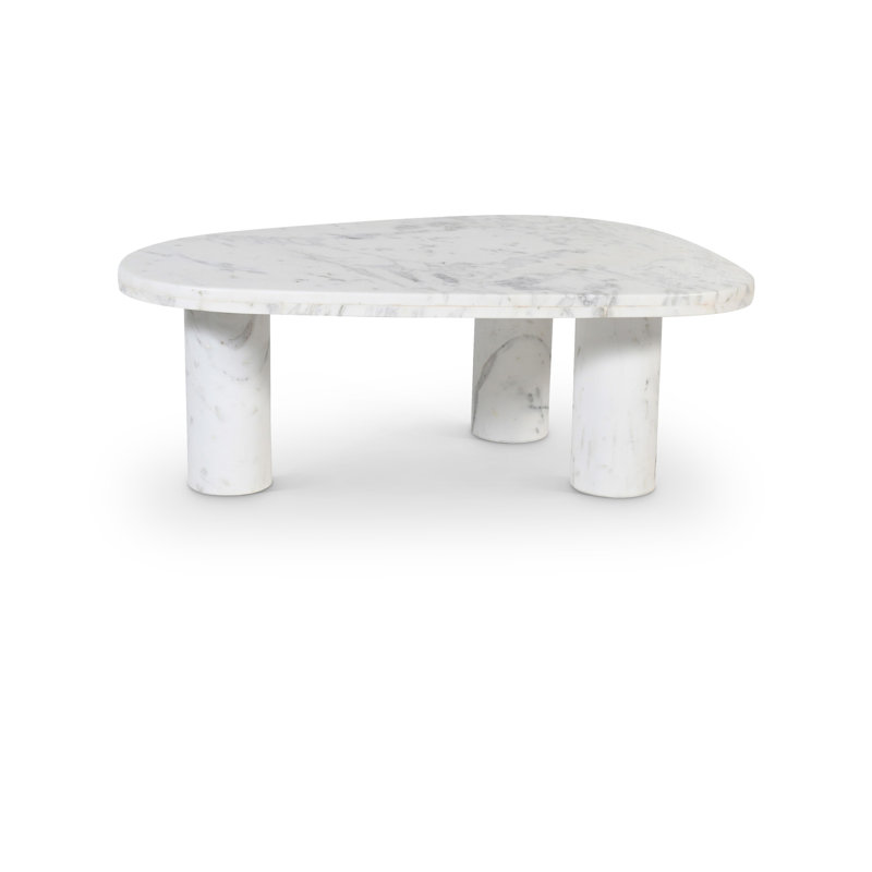 Table basse Messina, Marbre blanc