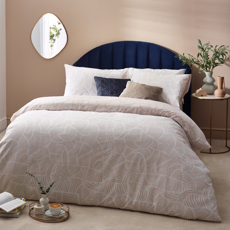 Anderzon Cotton Blend Abstract Duvet Cover Set with Pillowcases Included, Super King - 2 Standard Pillowcases