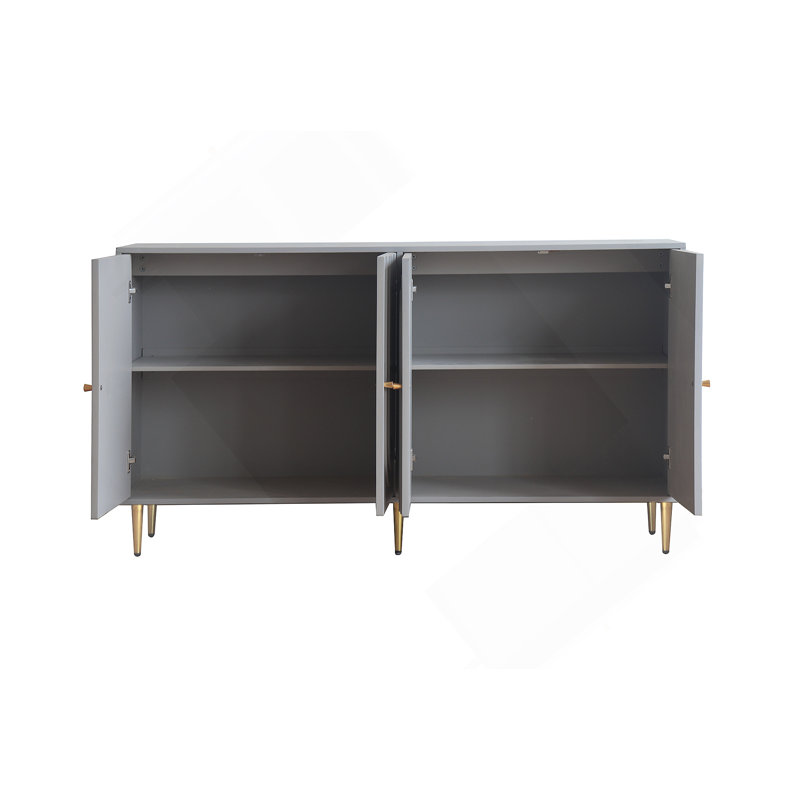 Armoire de rangement Buffet Modern, Gris