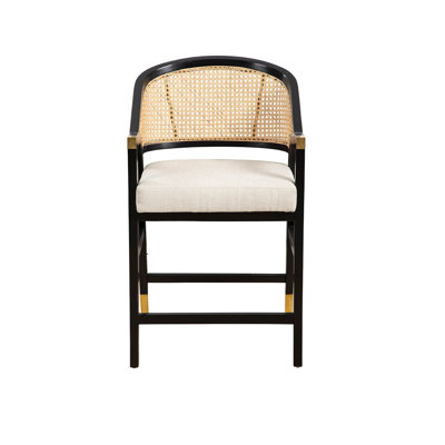 Royce 38" Tall Counter Stool, Black
