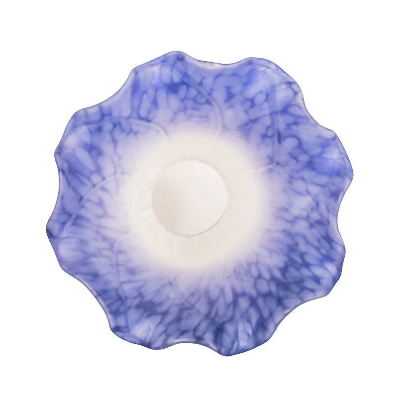 Novelty Lamp Shade, 6" H x 4" W x 4" D, Blue/White