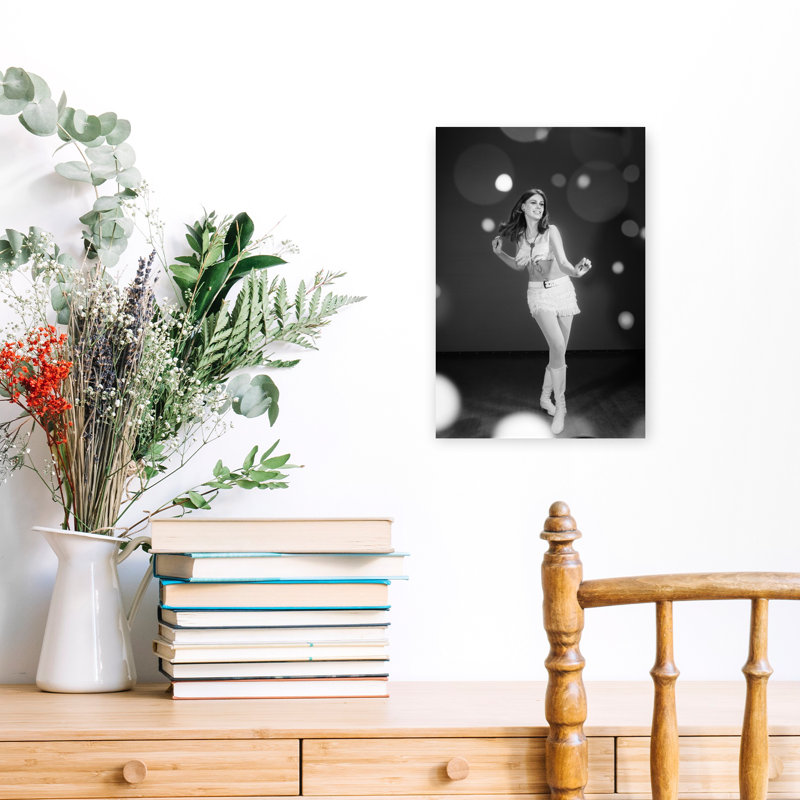 «1960S Woman Dancing In White», 18" H x 12" W