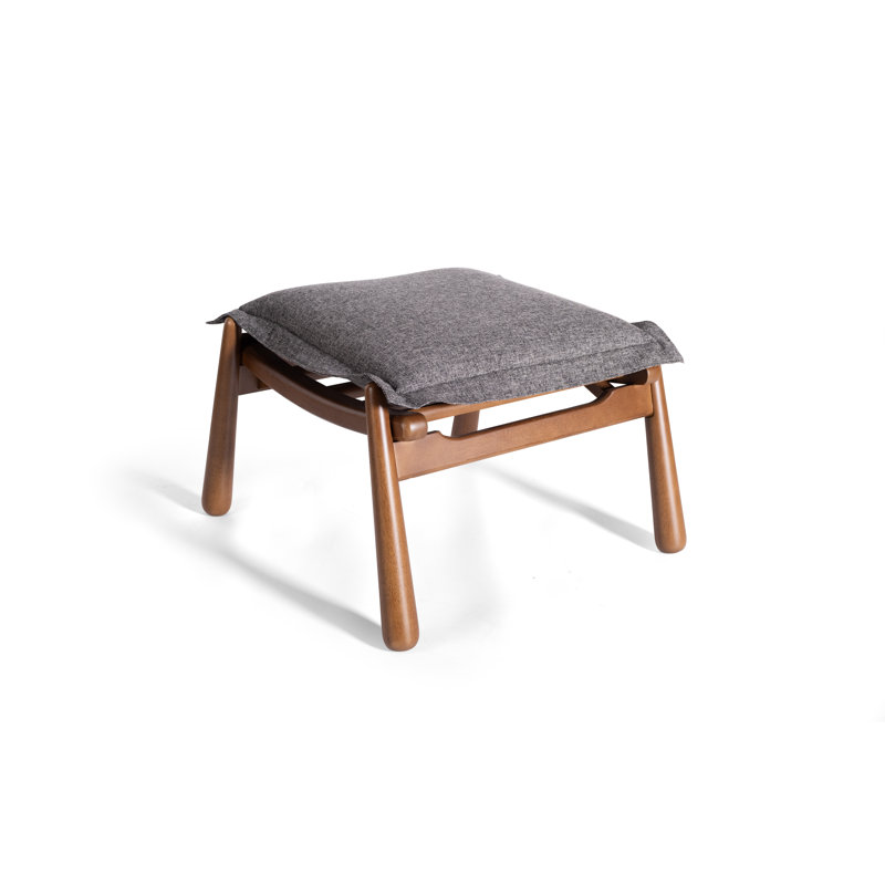 Tabouret Becca Living, Mélange de polyester gris