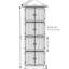 Armoire de chambre à coucher 8 portes avec rangement spacieux et espace de rangement de 72 po