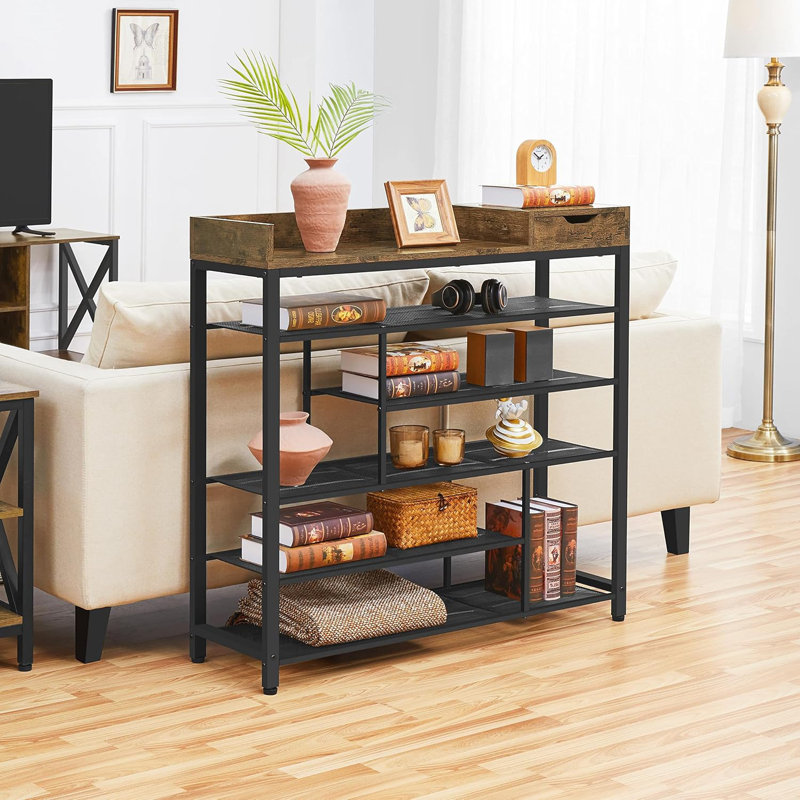 24 paires de range-chaussures à 6 niveaux pour pots à fleurs avec boîte de rangement 