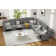11 - Piece Cushion Back Power Reclining Sectional With Adjustable Lumbar Support & Headrest