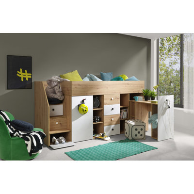 Cartagena Storage Kids Bed with Desk