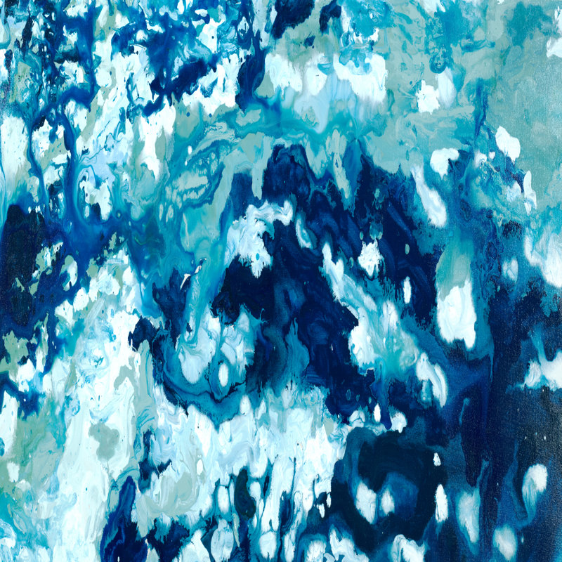 «Breckan Ocean II V31 sur toile» par Randy Hibberd, reproduction, H 12 po x l 12 po