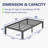 Bed Frame No Box Spring Need 14 Inch Heavy Duty Tall Platform Bed Frame-1062891013